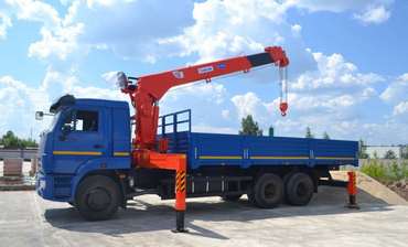 Аренда манипулятора Kanglim KS1256G2 на базе Камаз 65117 стрела 18м / 7т